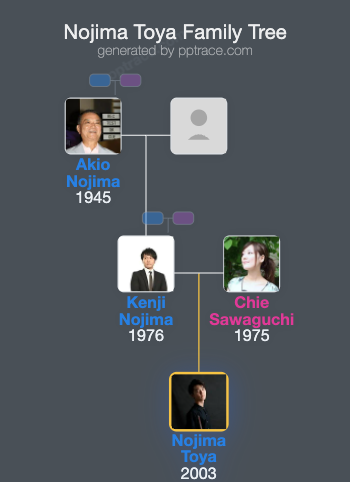 Nojima Toya family tree overview