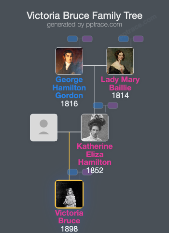 Victoria Bruce family tree overview