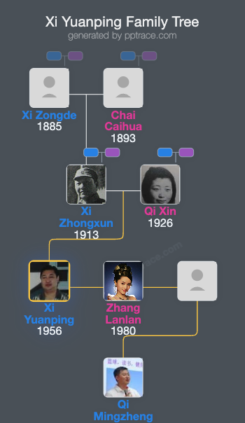 Xi Yuanping family tree overview