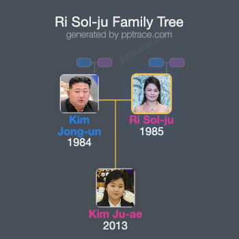 Ri Sol-ju family tree overview