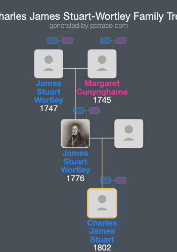 Charles James Stuart-Wortley family tree overview