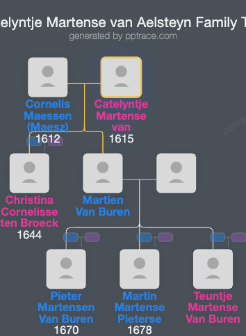 Catelyntje Martense Van Aelsteyn family tree overview