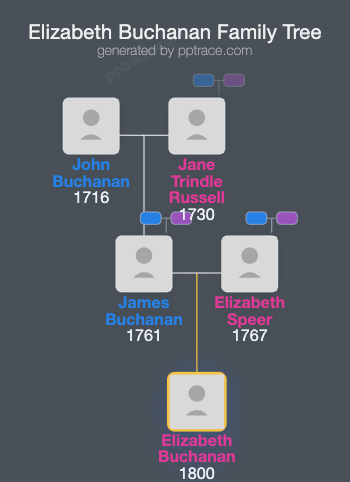 Elizabeth Buchanan family tree overview