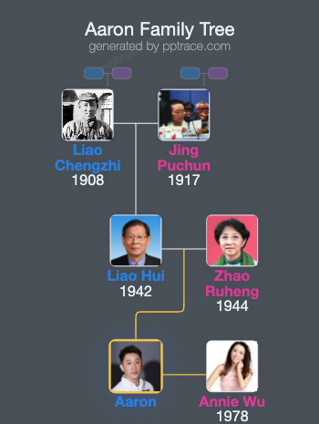 Aaron family tree overview