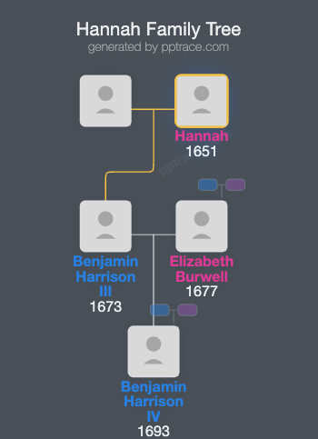 Hannah family tree overview