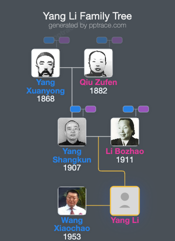 Yang Li family tree overview