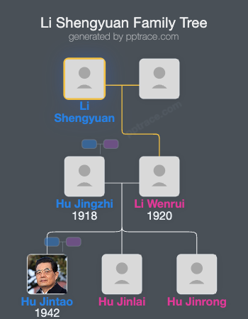 Li Shengyuan family tree overview