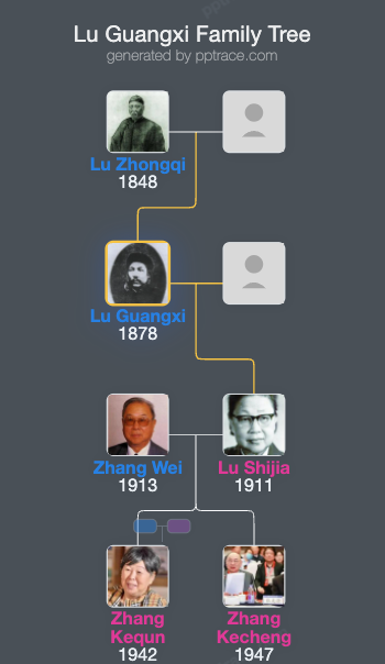 Lu Guangxi family tree overview