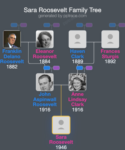 Sara Roosevelt family tree overview