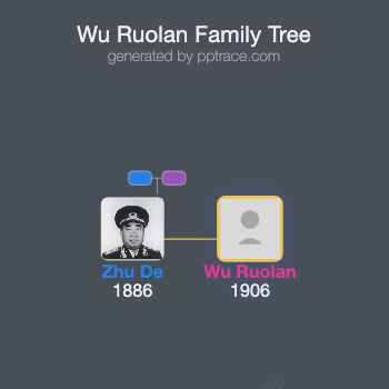 Wu Ruolan family tree overview