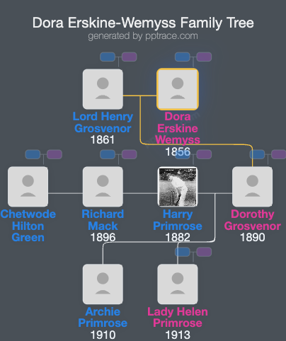 Dora Erskine-Wemyss family tree overview