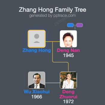 Zhang Hong family tree overview