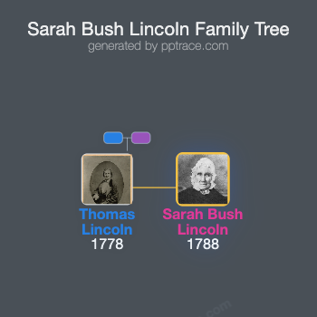Sarah Bush Lincoln family tree overview