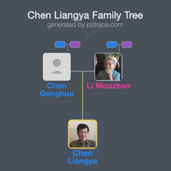 Chen Liangya family tree overview