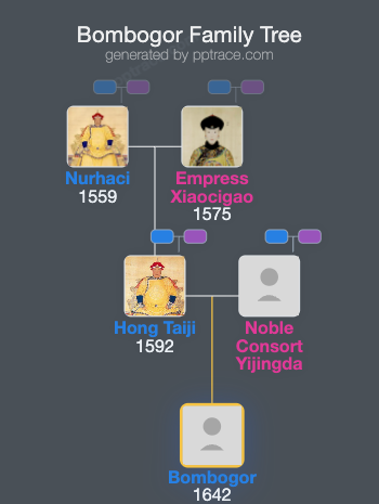 Bombogor family tree overview