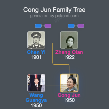 Cong Jun family tree overview