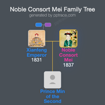 Noble Consort Mei family tree overview