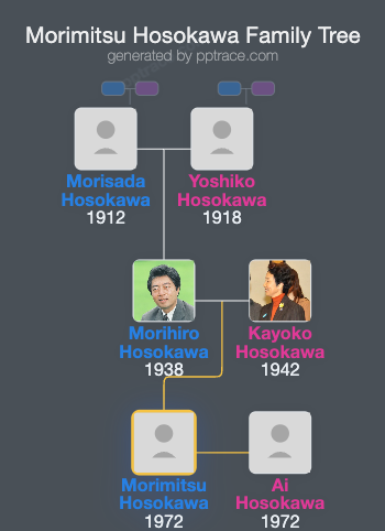 Morimitsu Hosokawa family tree overview