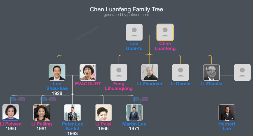 Chen Luanfeng family tree overview