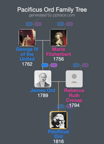 Pacificus Ord family tree overview