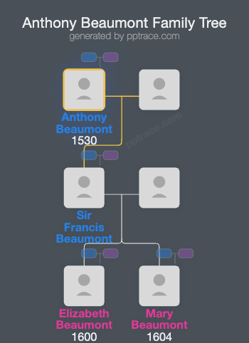Anthony Beaumont family tree overview