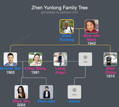 Zhen Yunlong family tree overview