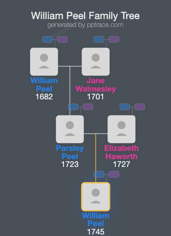 William Peel family tree overview