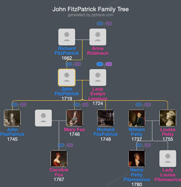John FitzPatrick family tree overview