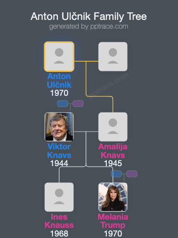 Anton Ulčnik family tree overview
