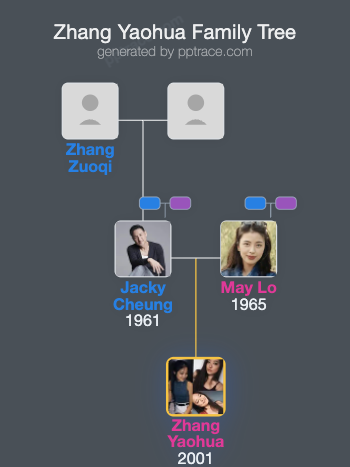 Zhang Yaohua family tree overview