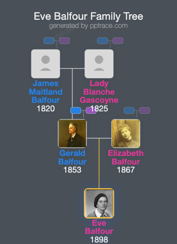 Eve Balfour family tree overview