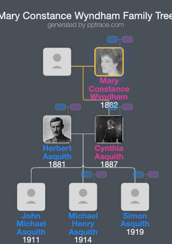 Mary Constance Wyndham family tree overview