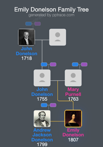 Emily Donelson family tree overview