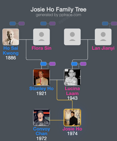 Josie Ho family tree overview