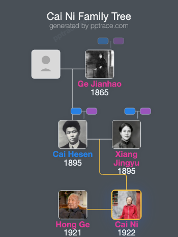 Cai Ni family tree overview