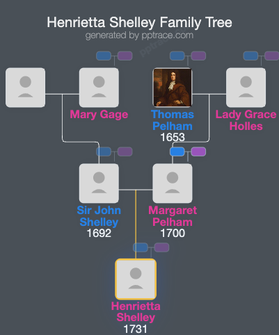 Henrietta Shelley family tree overview