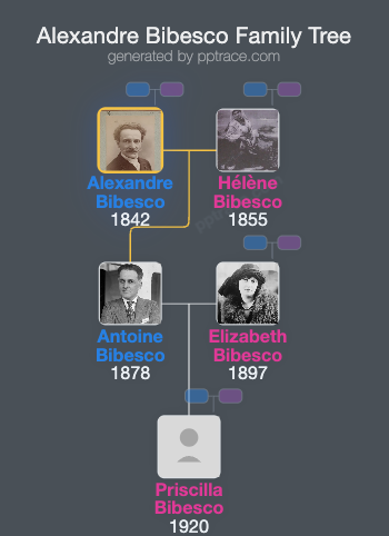 Alexandre Bibesco family tree overview