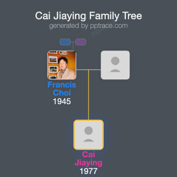 Cai Jiaying family tree overview