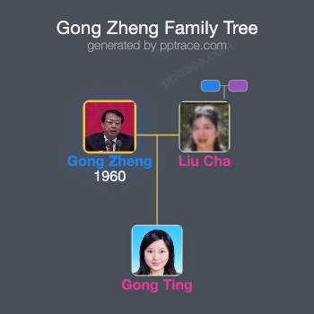 Gong Zheng family tree overview
