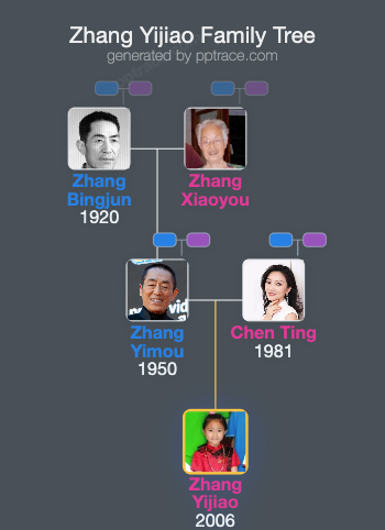Zhang Yijiao family tree overview