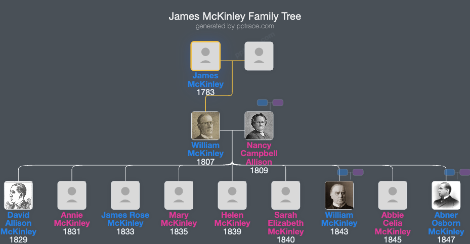 James McKinley family tree overview