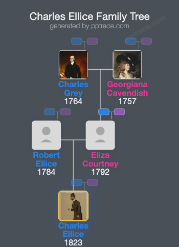 Charles Ellice family tree overview