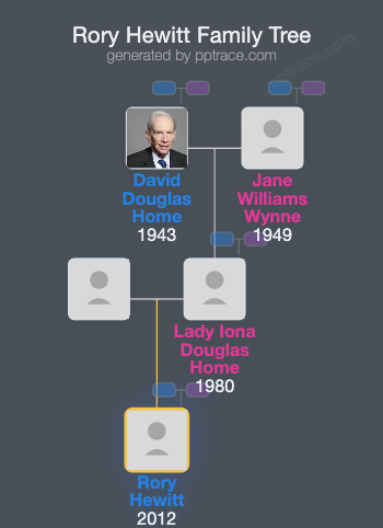 Rory Hewitt family tree overview