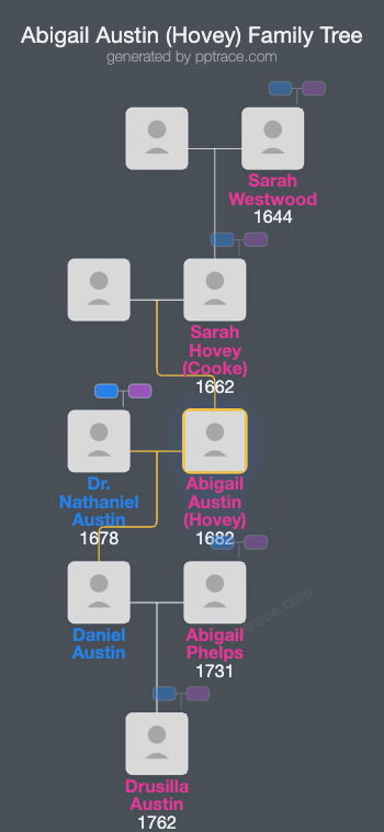 Abigail Austin (Hovey) family tree overview