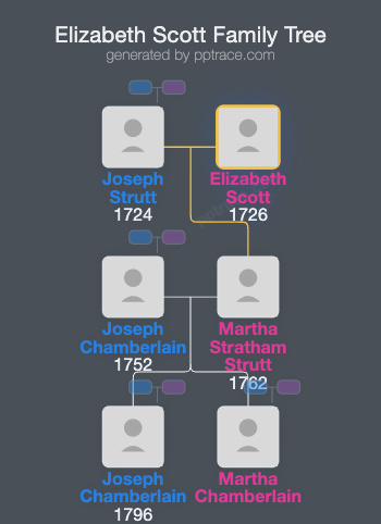 Elizabeth Scott family tree overview