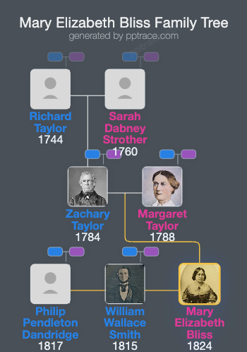 Mary Elizabeth Bliss family tree overview