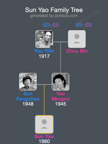 Sun Yao family tree overview