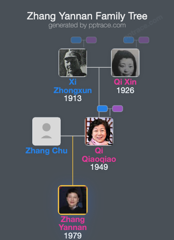 Zhang Yannan family tree overview