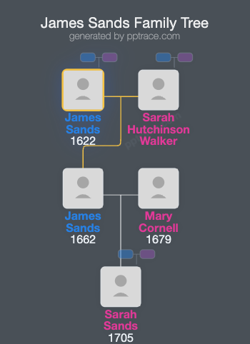 James Sands family tree overview