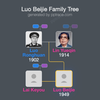 Luo Beijie family tree overview